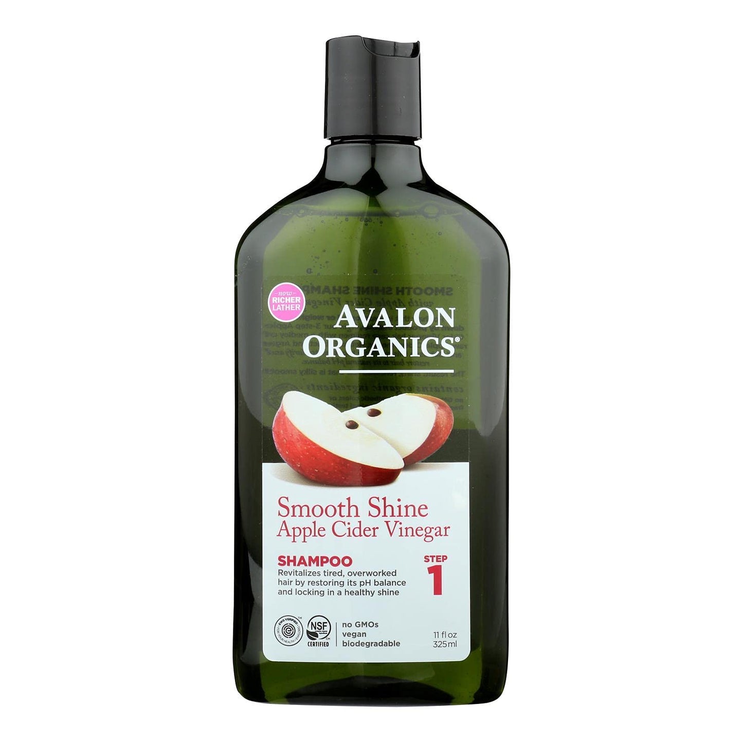 Product image of Avalon Organics Apple Cider Vinegar Shampoo 11 fl oz 11 fl oz