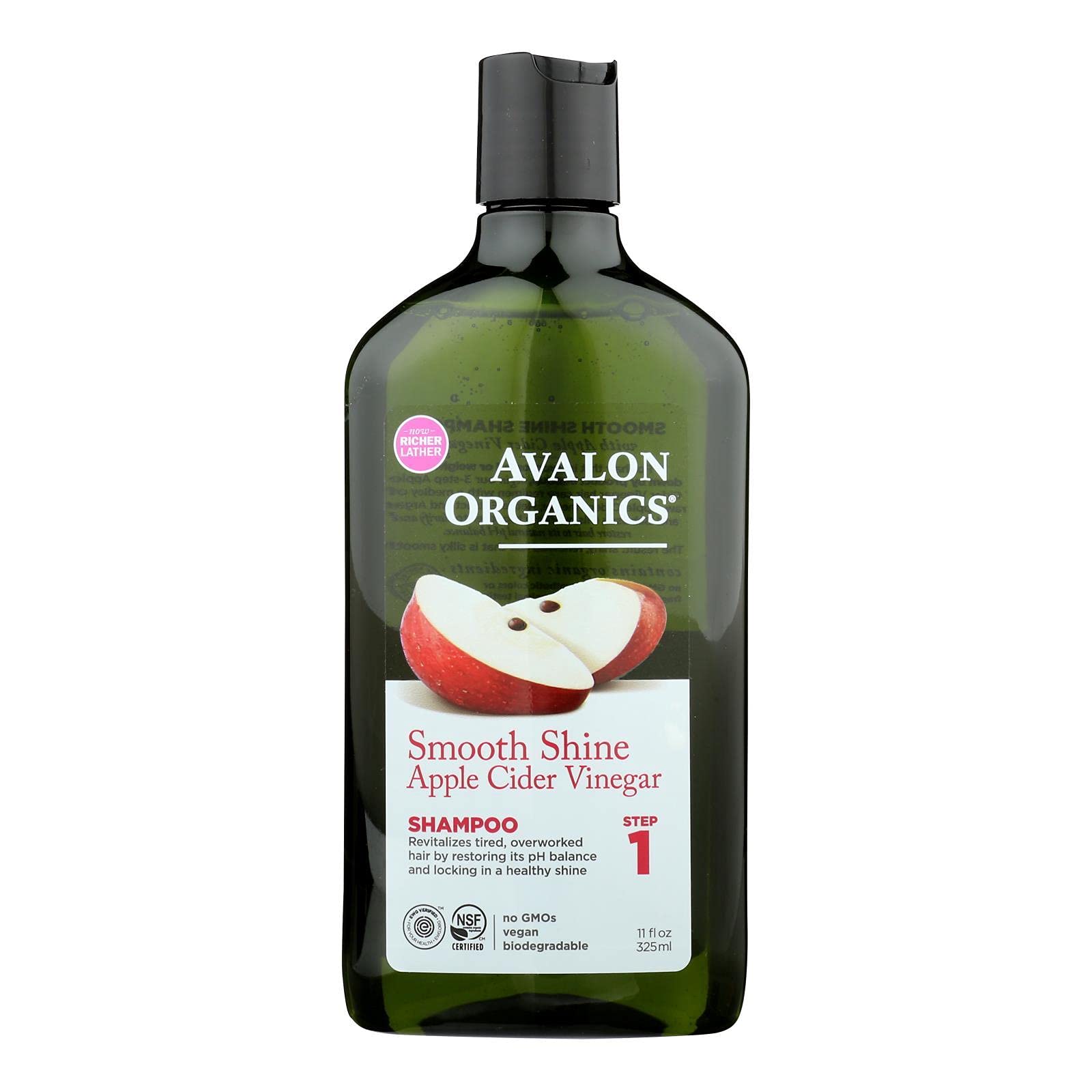 Product image of Avalon Organics Apple Cider Vinegar Shampoo 11 fl oz 11 fl oz