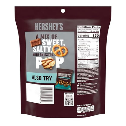Product image of HERSHEY'S Milk Chocolate Popcorn and Pretzel Popped Snack Mix 8 oz 8 oz