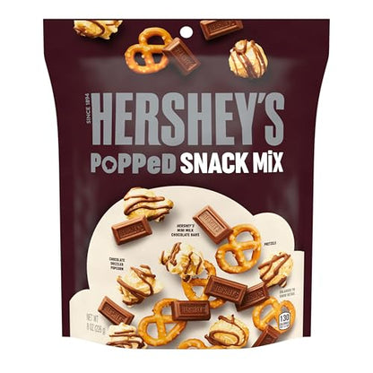 Product image of HERSHEY'S Milk Chocolate Popcorn and Pretzel Popped Snack Mix 8 oz 8 oz