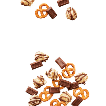 Product image of HERSHEY'S Milk Chocolate Popcorn and Pretzel Popped Snack Mix 8 oz 8 oz