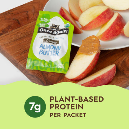Product image of Once Again Organic Almond Butter Packets Roasted Vegan Non-GMO Gluten Free Packs 1.15 oz 1.15 oz Pack of 10