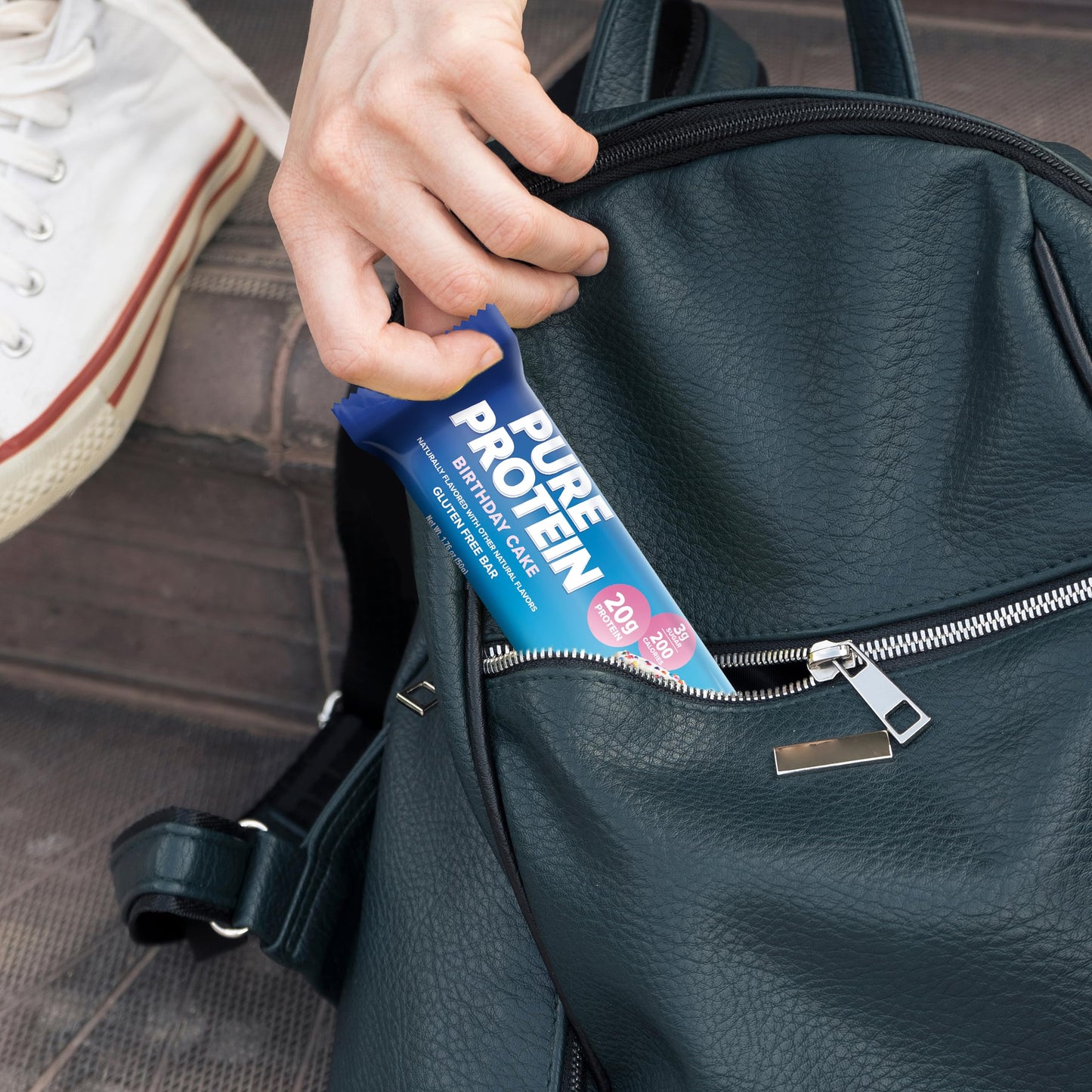 Product image of Pure Protein Bars High Protein Nutritious Snacks Low Sugar Gluten Free Birthday Cake Flavor Energy Support