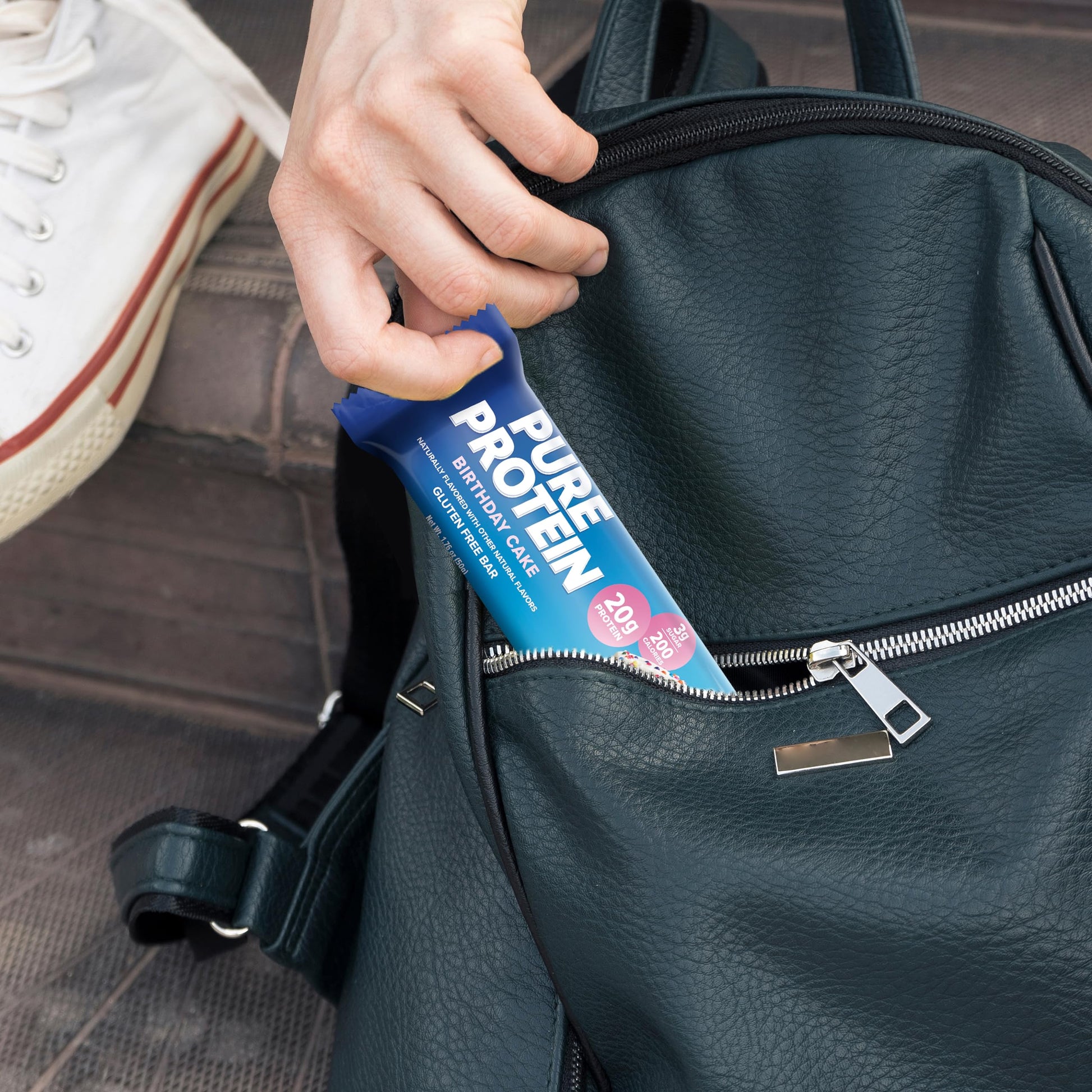 Product image of Pure Protein Bars High Protein Nutritious Snacks Low Sugar Gluten Free Birthday Cake Flavor Energy Support