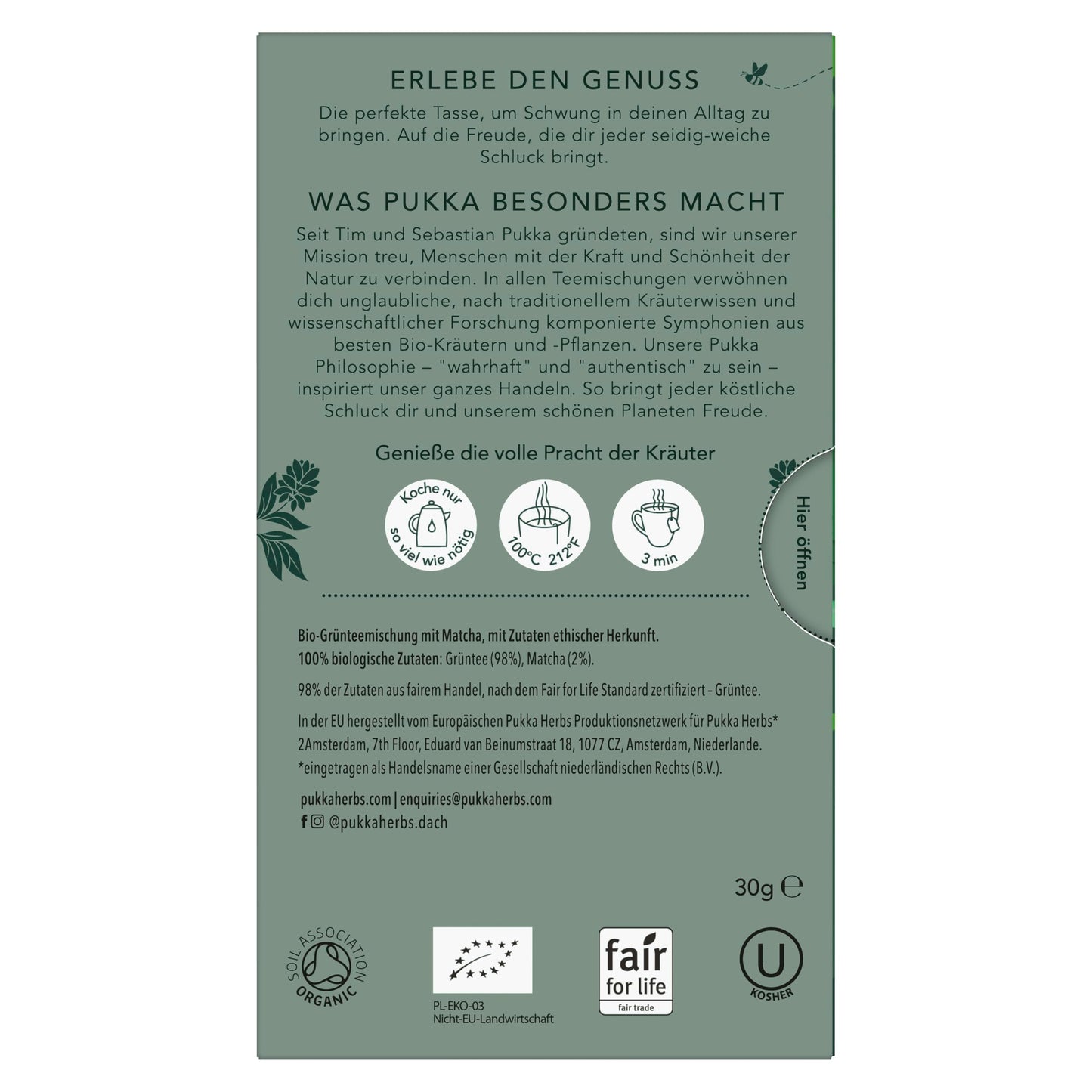 Product image of Pukka Organic Green Tea Supreme Matcha Green Oothu Sencha and Suio Gang 20 ct Pack of 3