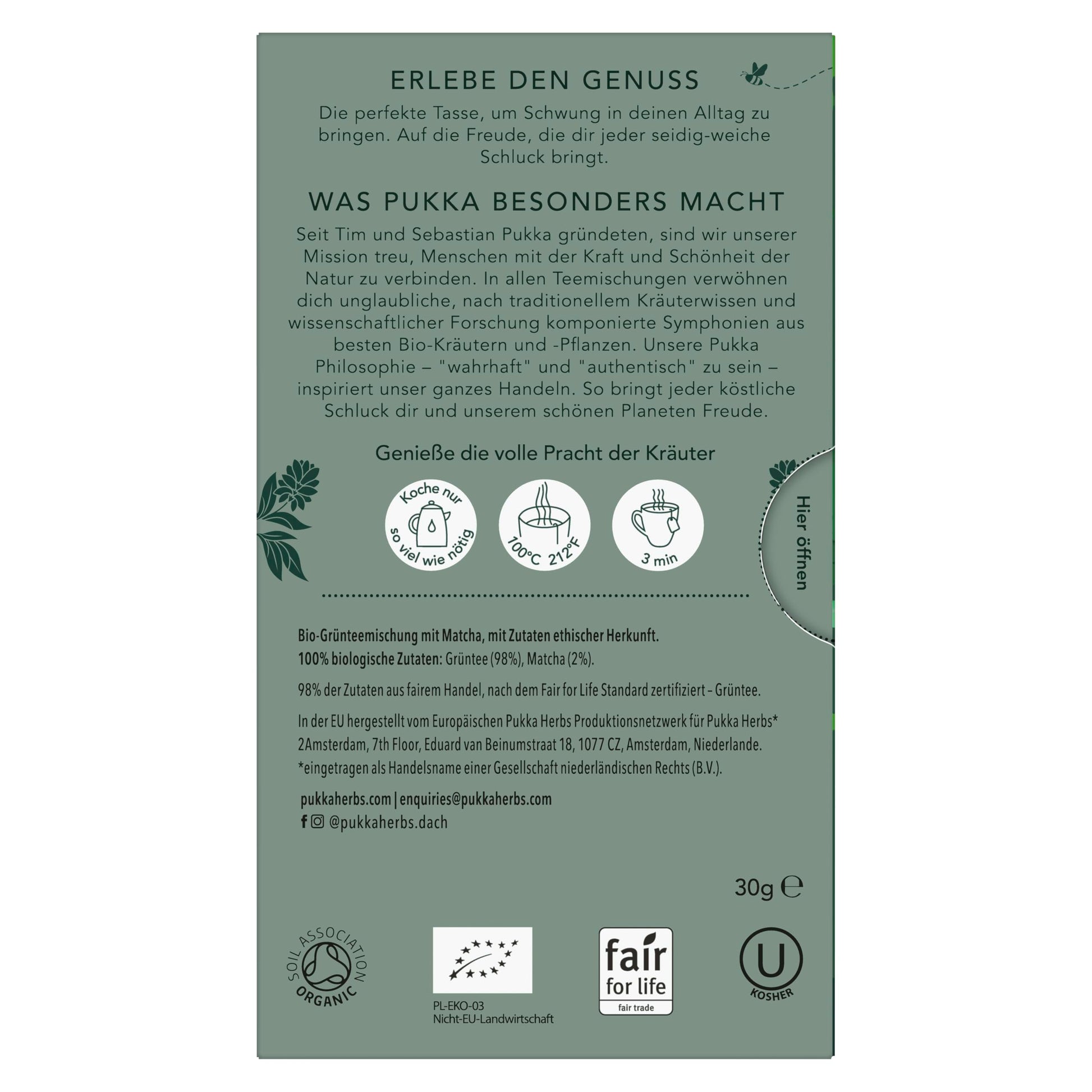 Product image of Pukka Organic Green Tea Supreme Matcha Green Oothu Sencha and Suio Gang 20 ct Pack of 3