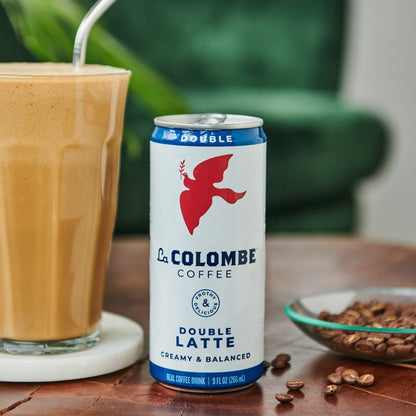 Product image of La Colombe Double Shot Draft Latte Cold-Pressed Espresso and Frothed Milk 9 Fluid oz Ready to Drink Grab and