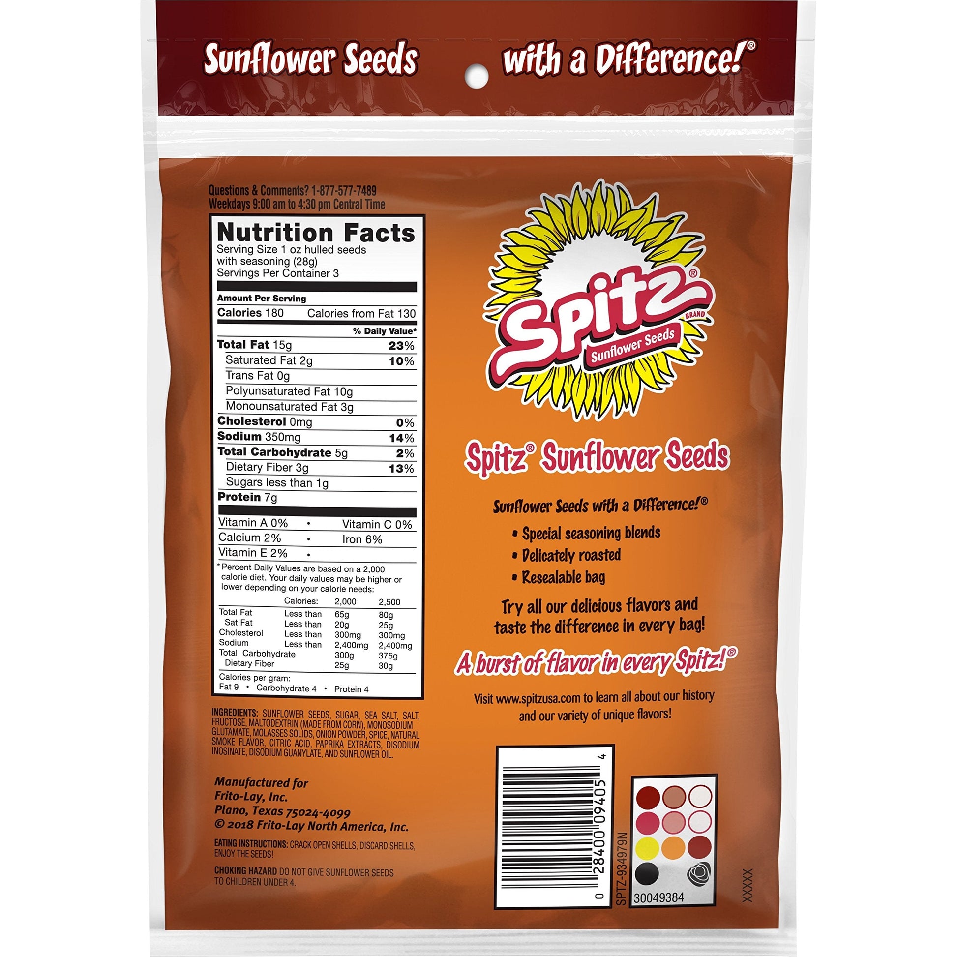 Product image of Spitz BBQ Flavored Sunflower Seeds Bags 6 oz 6 oz Pack of 12