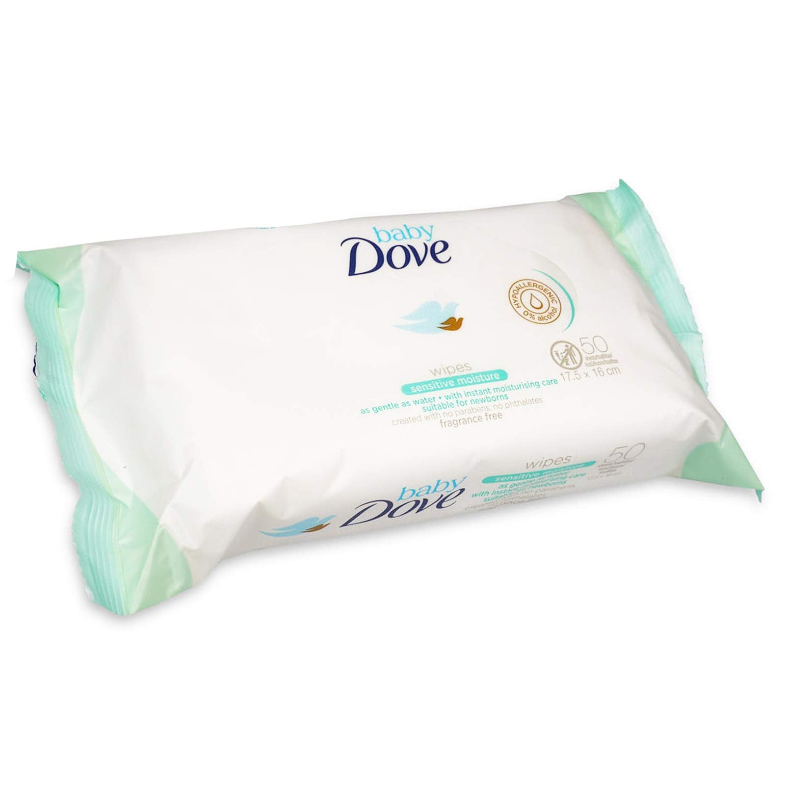 Product image of Dove Baby Wipes Sensitive Moisture 50 wipes Pack of 12