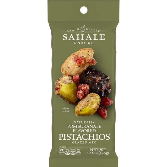 Product image of Sahale Snacks Pomegranate Flavored Pistachios Glazed Mix 1.5 oz 1.5 oz Pack of 9