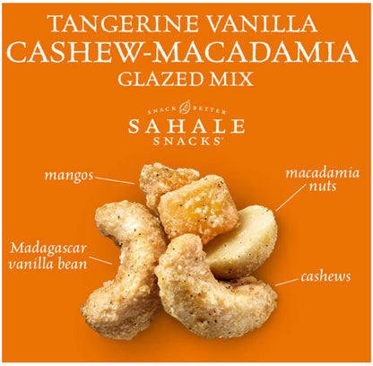 Product image of Sahale Snacks Tangerine Vanilla Cashew Macadamia Glazed Mix 1.5 oz 1.5 oz Pack of 9