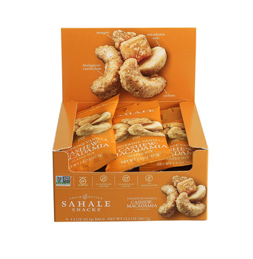 Product image of Sahale Snacks Tangerine Vanilla Cashew Macadamia Glazed Mix 1.5 oz 1.5 oz Pack of 9