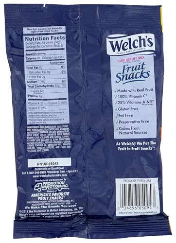 Product image of Welch's Fruit Snacks Superfruit 5 oz 5 oz