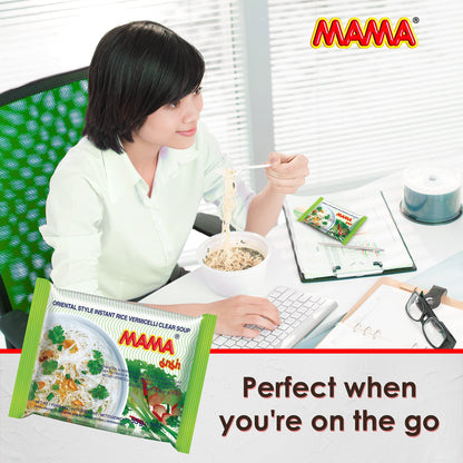 Product image of MAMA Vermicelli Clear Soup Instant Rice Noodles Hot and Spicy No Trans Fat 1.94 oz 1.94 oz Pack of 30