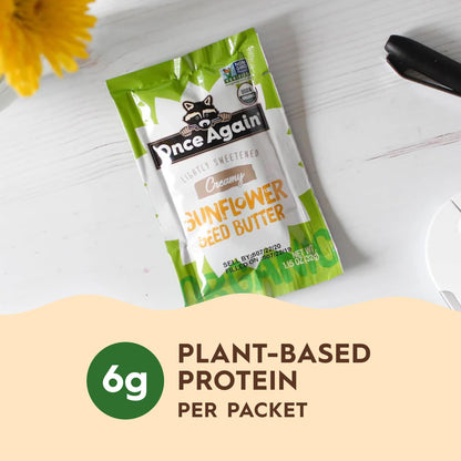 Product image of Once Again Organic Sunflower Butter Packets Vegan Non-GMO Gluten Free Packs Single Serve Squeeze Packs for