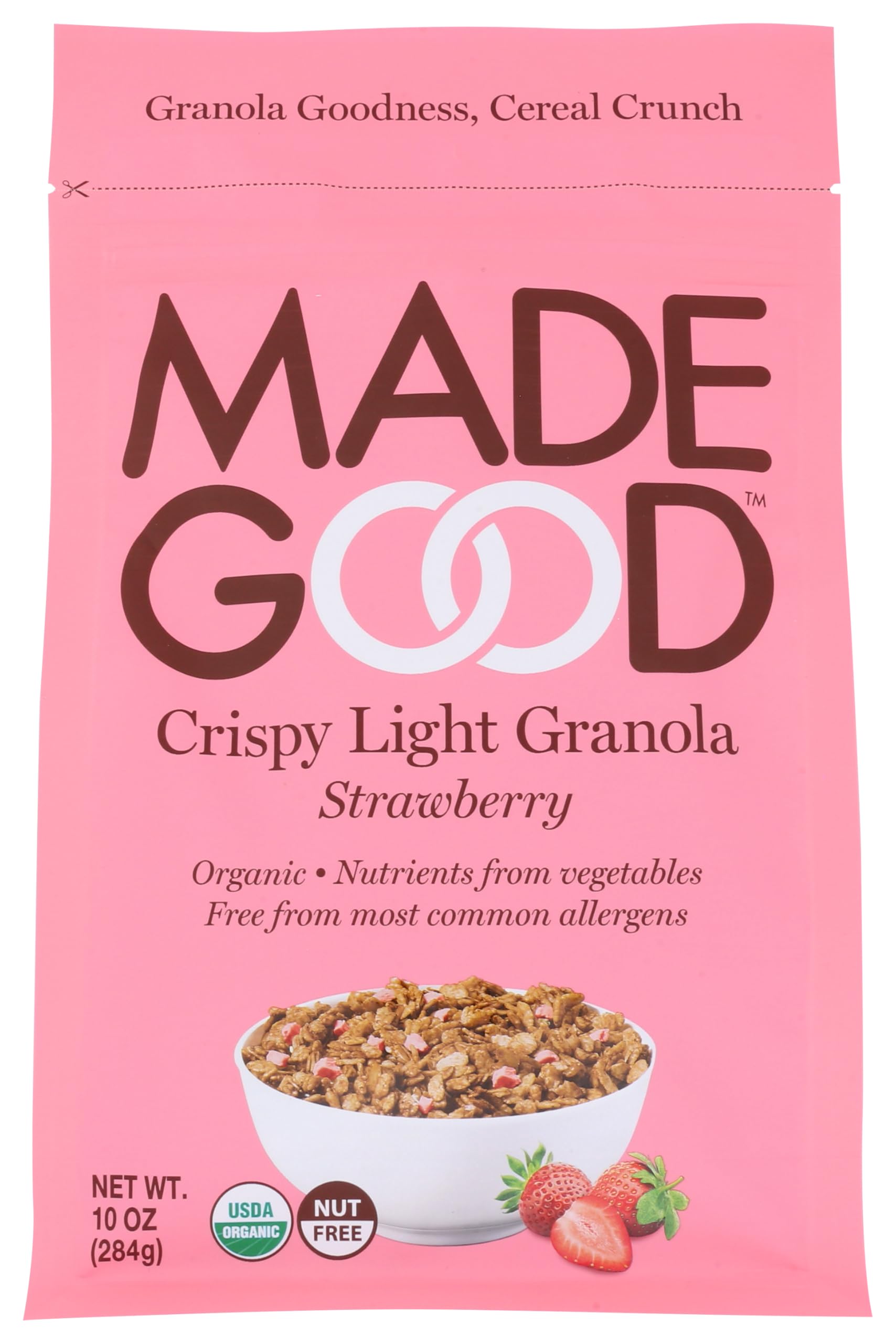 Product image of Made Good Crispy Light Granola Strawberry 10 oz 10 oz