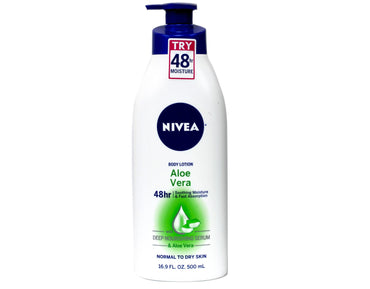 Product image of NIVEA Aloe Vera Body Lotion 48 Hour Moisture 16.9 oz Pump 16.9 oz Pack of 6
