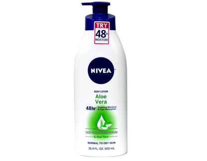 Product image of NIVEA Aloe Vera Body Lotion 48 Hour Moisture 16.9 oz Pump 16.9 oz Pack of 6