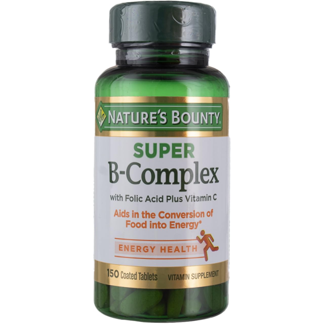 Product image of Nature's Bounty Super B Complex Vitamin C and Folic Acid Immune and Energy Support Tablets 150 ct Pack of 2