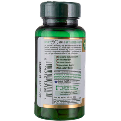 Product image of Nature's Bounty Super B Complex Vitamin C and Folic Acid Immune and Energy Support Tablets 150 ct Pack of 2
