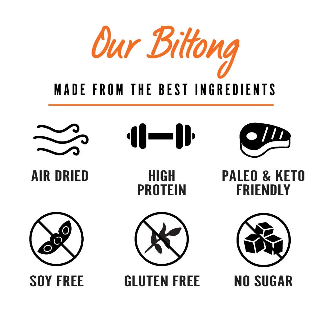 Product image of Kalahari Biltong Original Air-Dried Thinly Sliced Beef Sugar Free Gluten Free Keto and Paleo High Protein