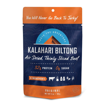 Product image of Kalahari Biltong Original Air-Dried Thinly Sliced Beef Sugar Free Gluten Free Keto and Paleo High Protein