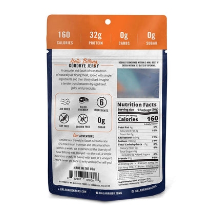 Product image of Kalahari Biltong Original Air-Dried Thinly Sliced Beef Sugar Free Gluten Free Keto and Paleo High Protein
