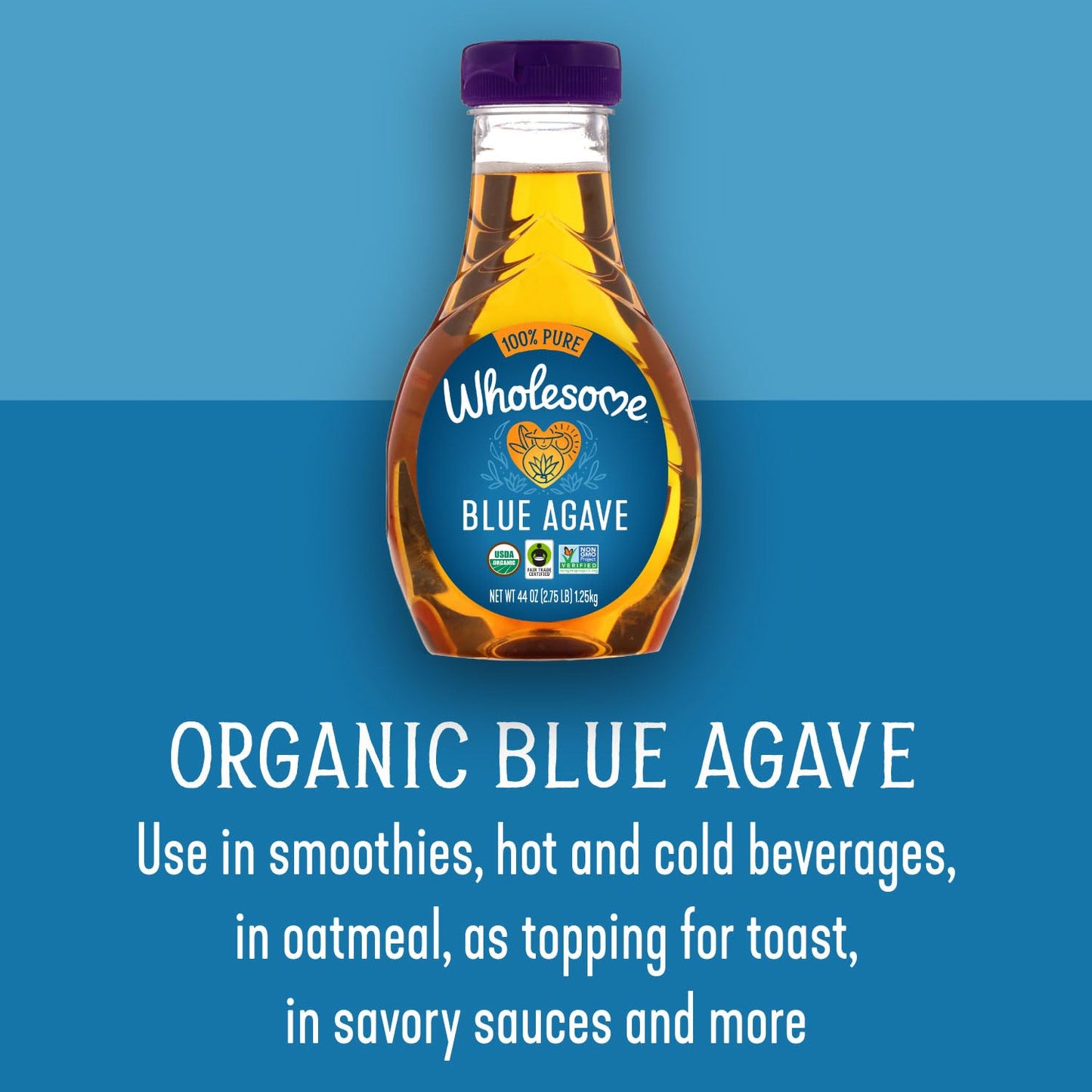 Product image of Wholesome Organic Fair Trade Blue Agave Syrup 44 oz 44 oz Pack of 2