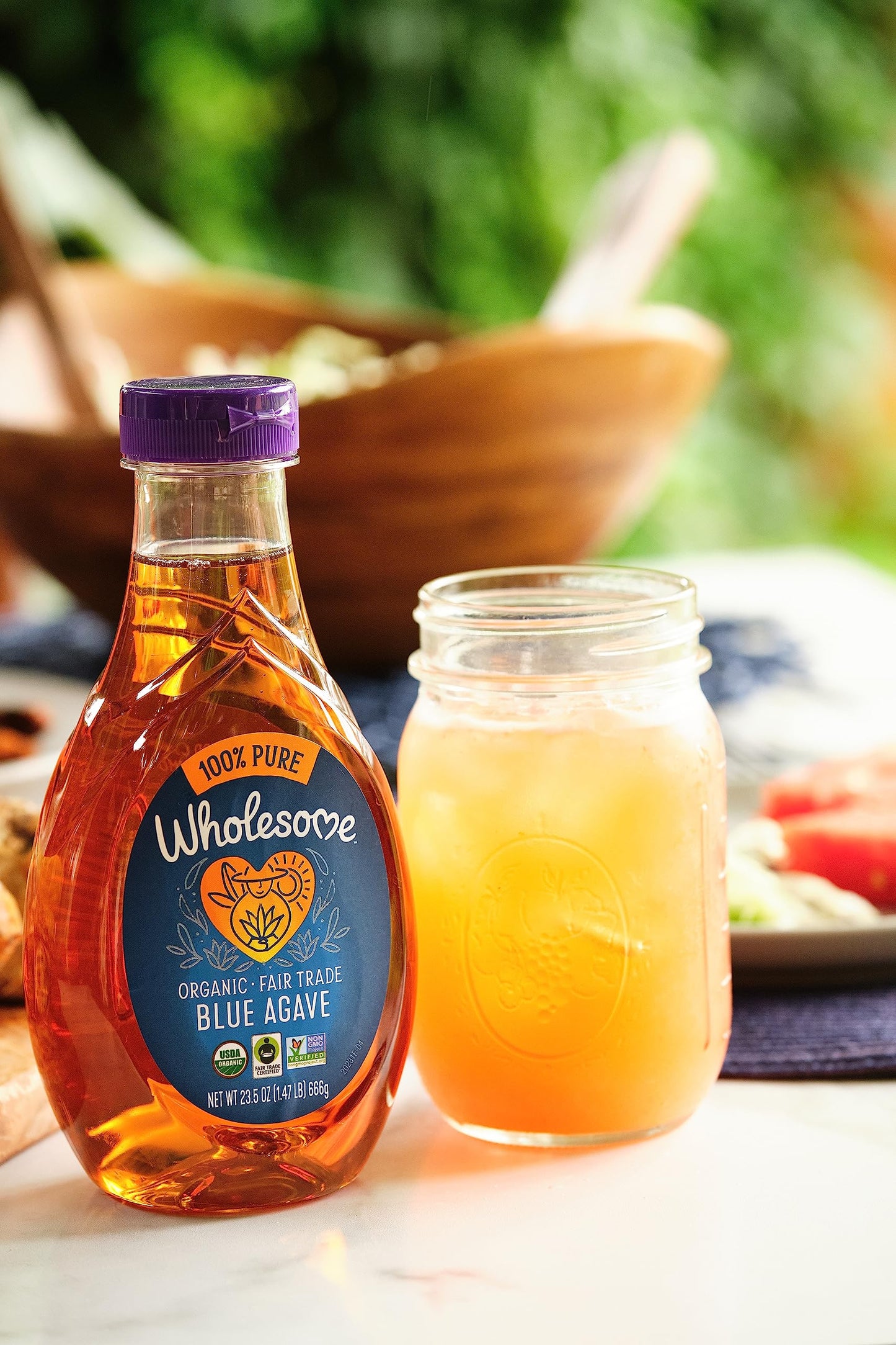 Product image of Wholesome Organic Fair Trade Blue Agave Syrup 44 oz 44 oz Pack of 2