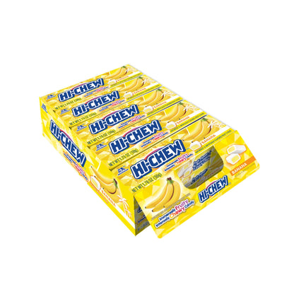 Product image of HI-CHEW Banana Sticks Soft and Chewy Candy Each Individually Wrapped Juicy Fruity Flavors 1.76 oz 1.76 oz