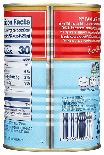 Product image of Mutti Crushed Tomatoes Polpa Canned Tomatoes Vegan Friendly Gluten Free No Additives or Preservatives 14 oz