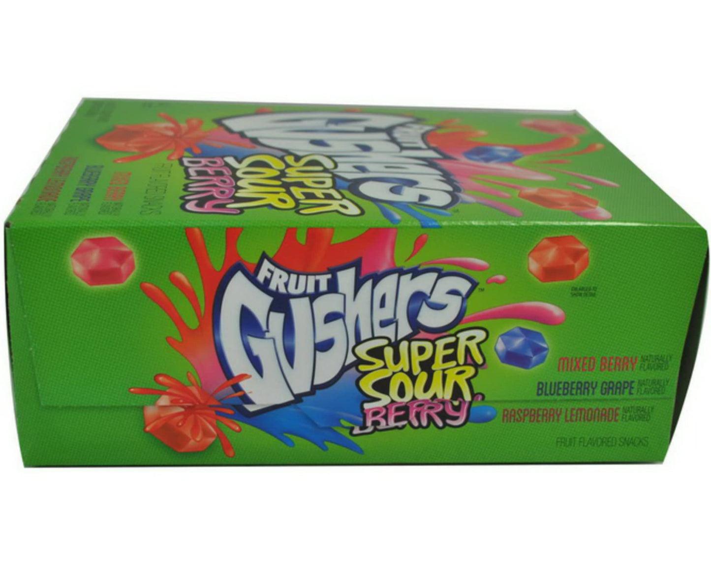 Product image of Gushers Super Sour Berry Fruit Snack Pouches 4.25 oz 4.25 oz Pack of 8