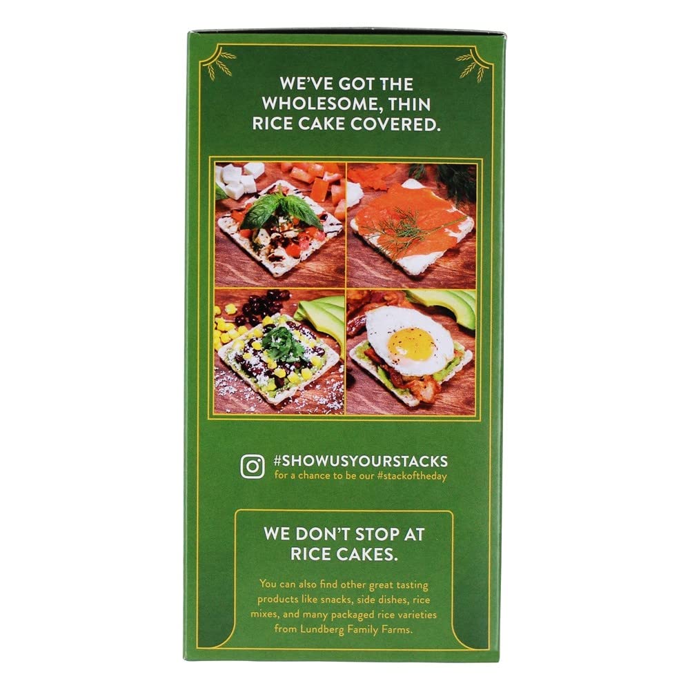 Product image of Lundberg Organic Thin Stackers Basil and Thyme Gluten-Free Vegan Kosher USDA Certified Organic Non-GMO