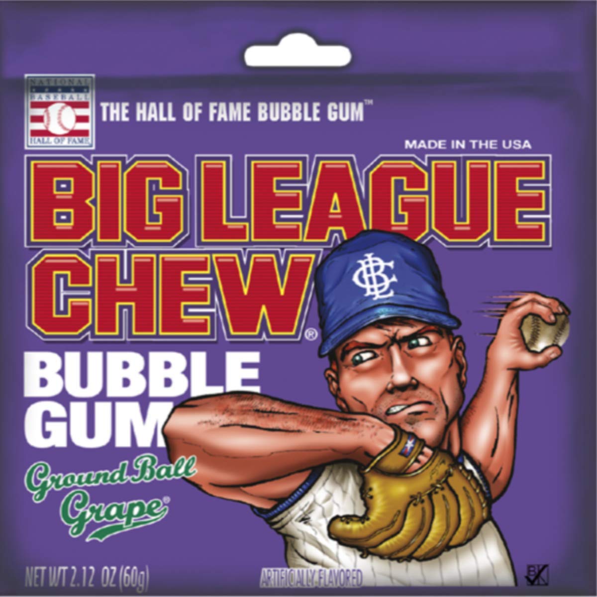 Product image of Big League Chew Ground Ball Grape Chewing Gum Bags 2.12 oz 2.12 oz Pack of 4