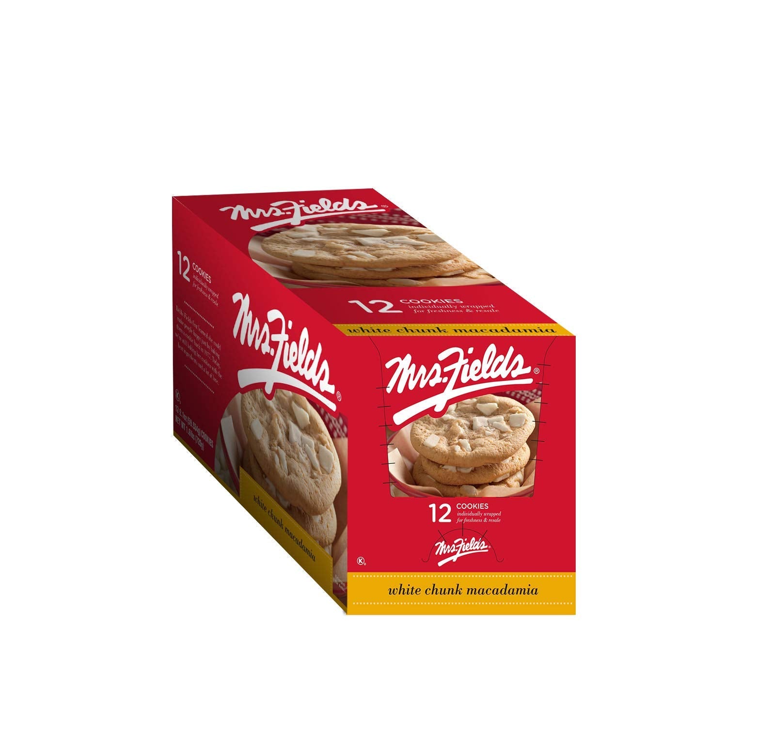 Product image of Mrs. Fields Cookies White Chunk Macadamia 2.1 oz 2.1 oz Pack of 12