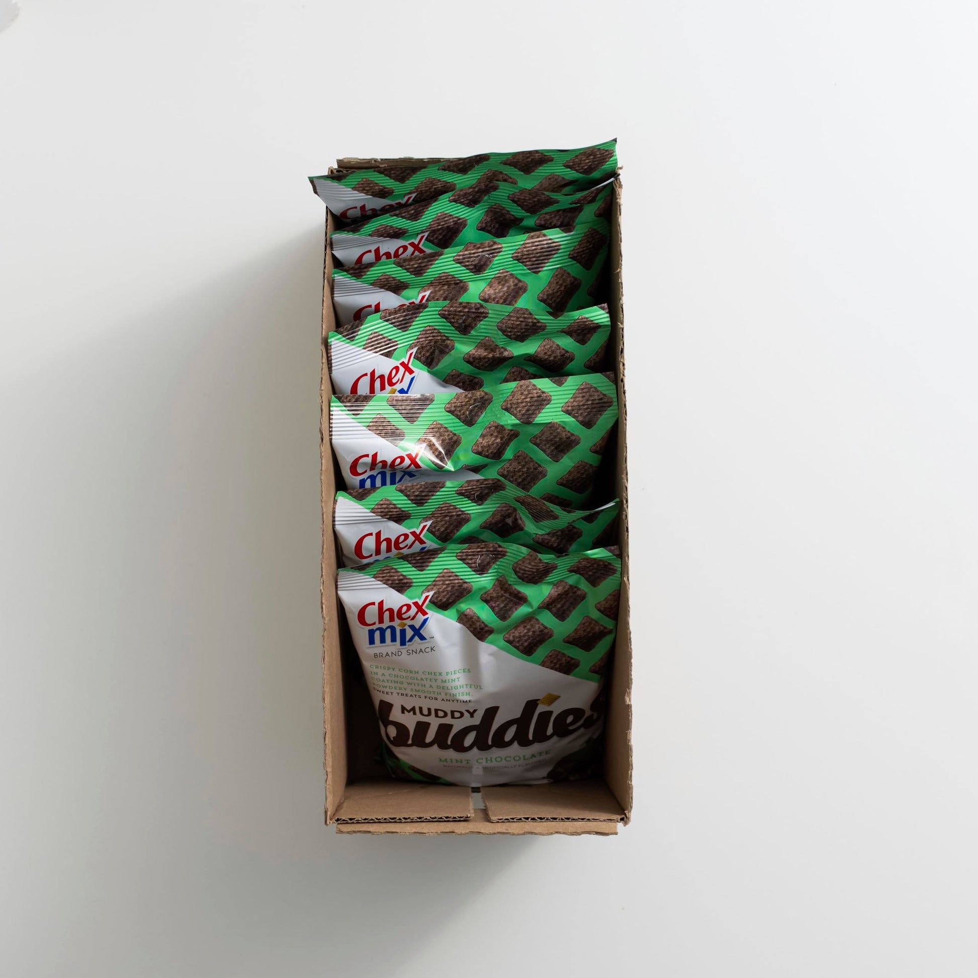 Product image of Chex Mix Muddy Buddies Mint Chocolate 4.5 oz 4.5 oz Pack of 7