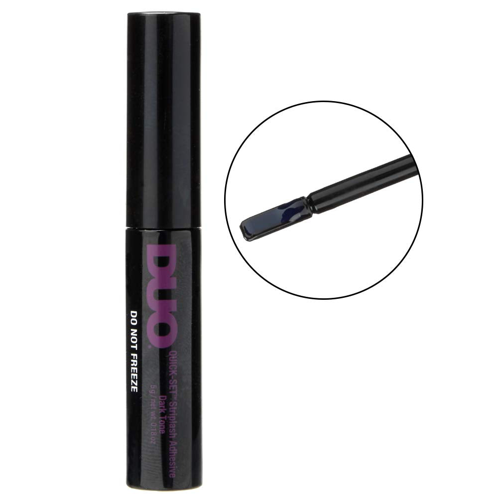 Product image of DUO Quick-Set Eyelash Glue Dark Tone Waterproof Lash Adhesive for False Lashes Long-Lasting Fast-Drying 0.18