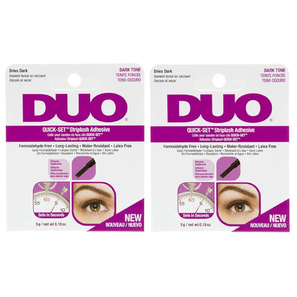 Product image of DUO Quick-Set Eyelash Glue Dark Tone Waterproof Lash Adhesive for False Lashes Long-Lasting Fast-Drying 0.18