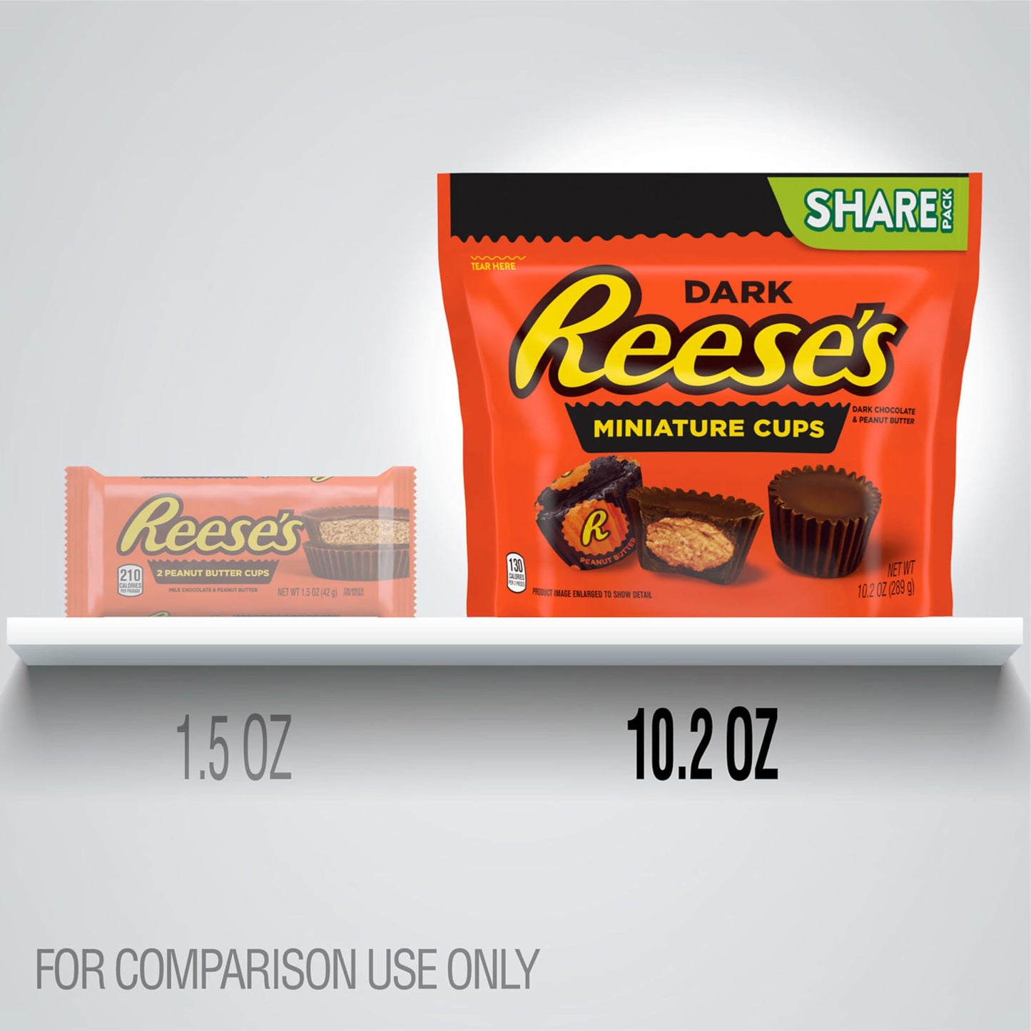 Product image of REESE'S Miniatures Dark Chocolate Peanut Butter Cups Candy Share Pack 10.2 oz 10.2 oz