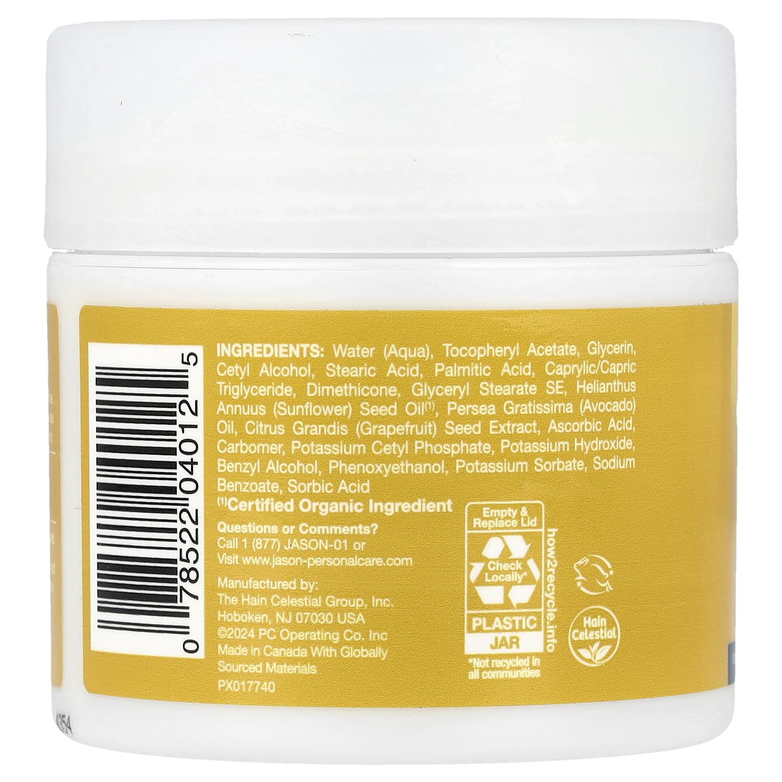 Product image of JASON Vitamin E Age Renewal Moisturizing Crème Face Skin Care 25000 IU Cream 4 oz 113 g