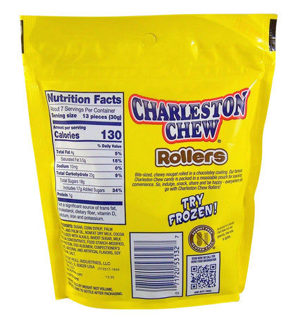 Product image of Charleston Chew Rollers Vanilla Snack-To-Go Resealable Bag 7.6 oz 7.6 oz