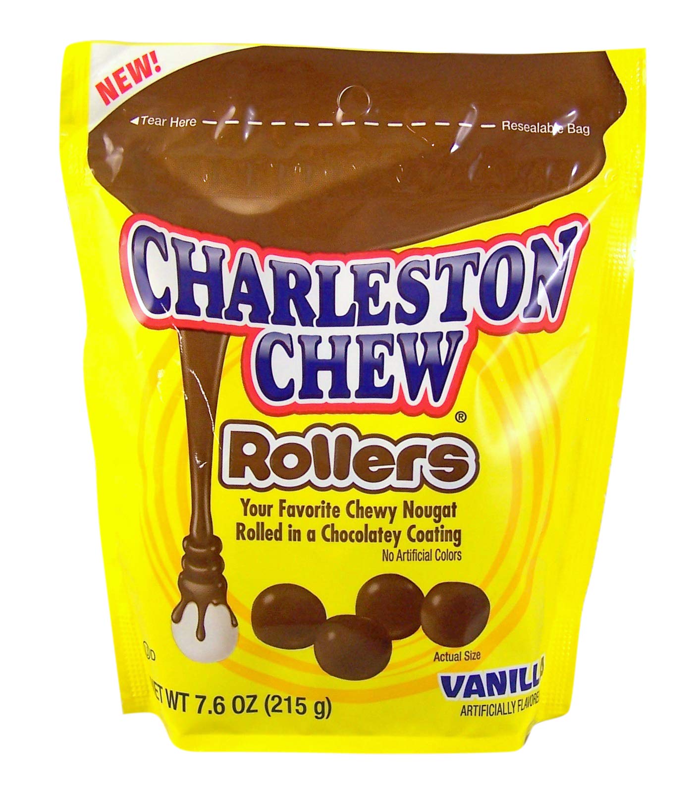 Product image of Charleston Chew Rollers Vanilla Snack-To-Go Resealable Bag 7.6 oz 7.6 oz