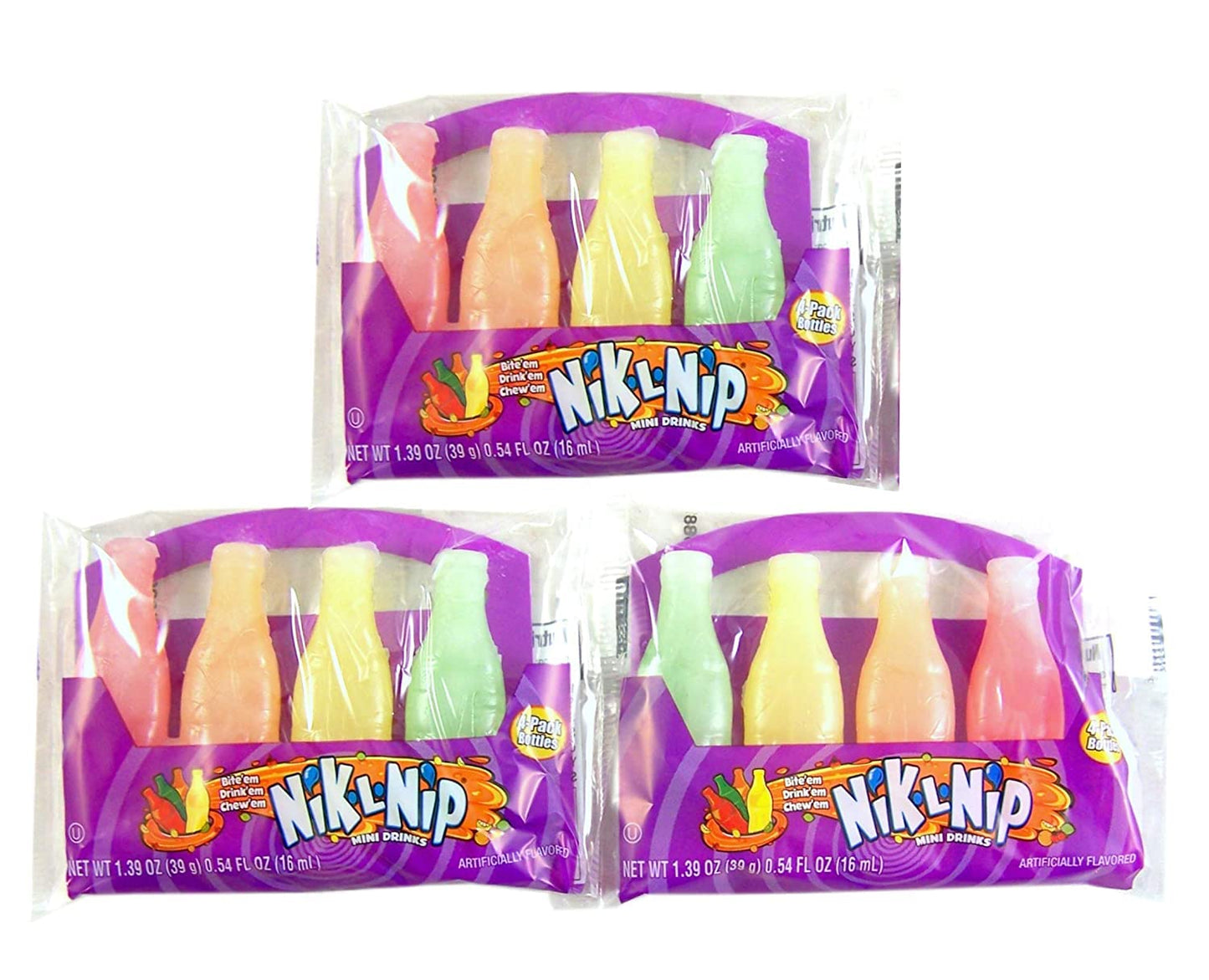 Product image of Nik-L-Nip Mini Drinks Candy 1.39 oz 1.39 oz Pack of 3