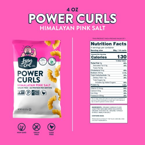Product image of LesserEvil Power Curls Himalayan Pink Salt 4 oz 4 oz