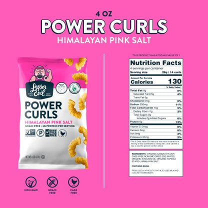 Product image of LesserEvil Power Curls Himalayan Pink Salt 4 oz 4 oz