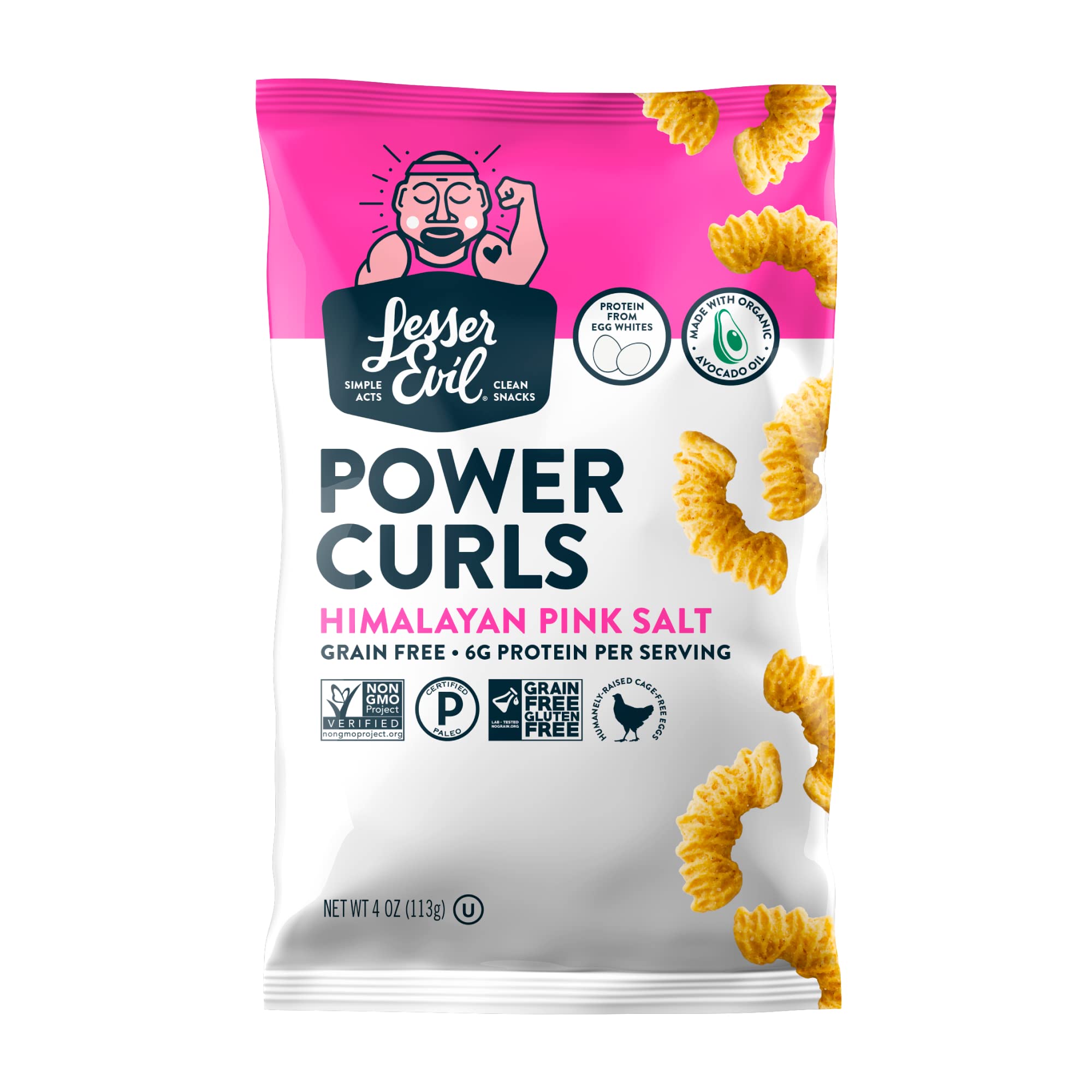 Product image of LesserEvil Power Curls Himalayan Pink Salt 4 oz 4 oz