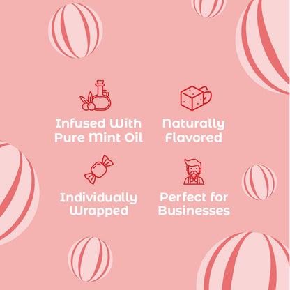 Product image of Colombina Jumbo Peppermint Balls Individually Wrapped Red and White Hard Candy 120 ct Pack of 2