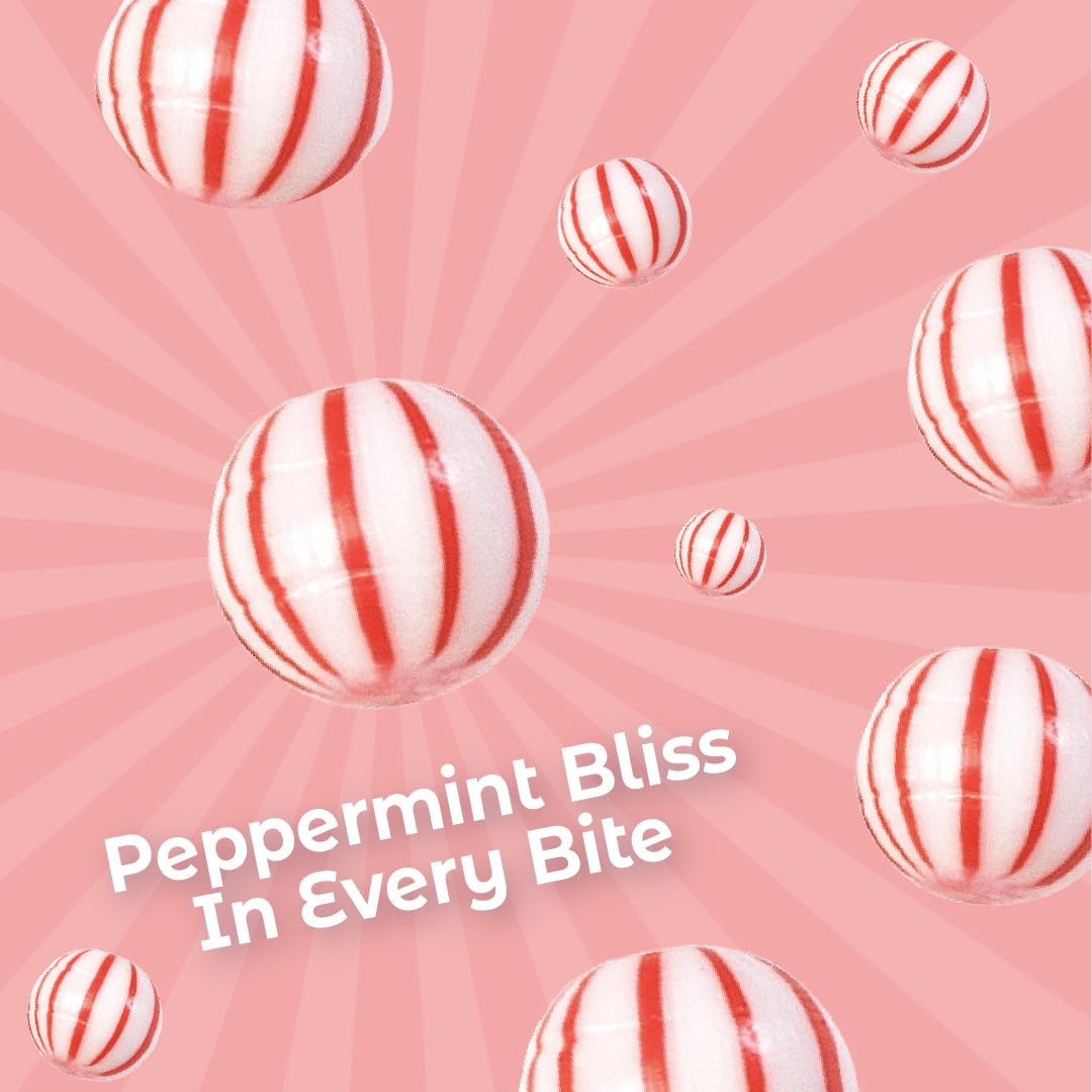 Product image of Colombina Jumbo Peppermint Balls Individually Wrapped Red and White Hard Candy 120 ct Pack of 2