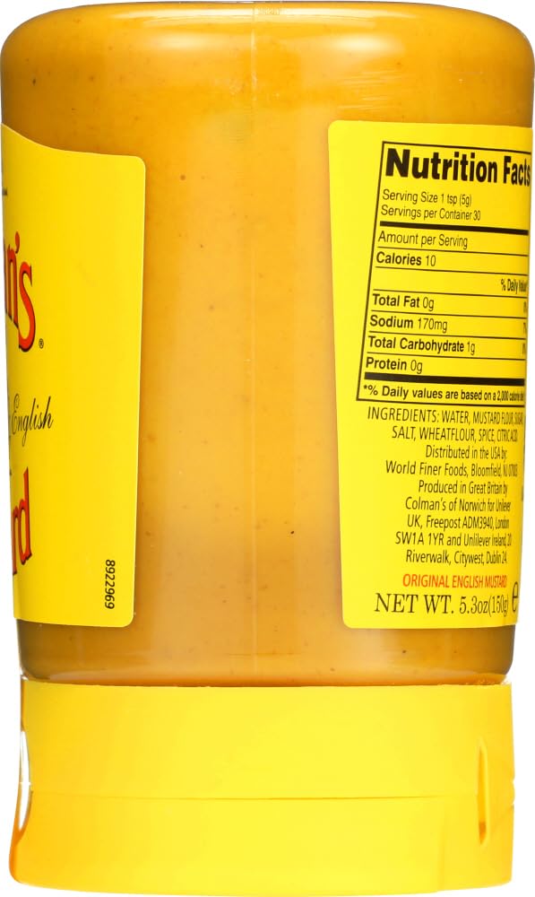 Product image of Colman's Original English Squeezy Mustard Condiment 5.29 oz 5.29 oz Pack of 2
