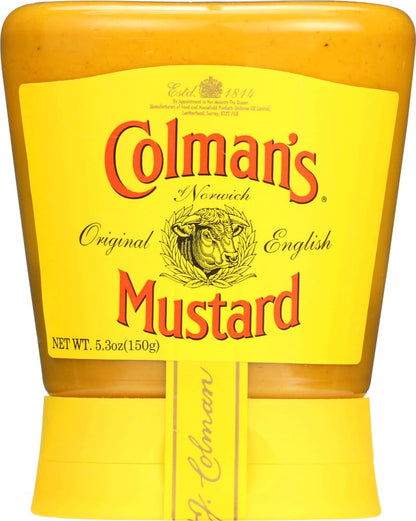 Product image of Colman's Original English Squeezy Mustard Condiment 5.29 oz 5.29 oz Pack of 2